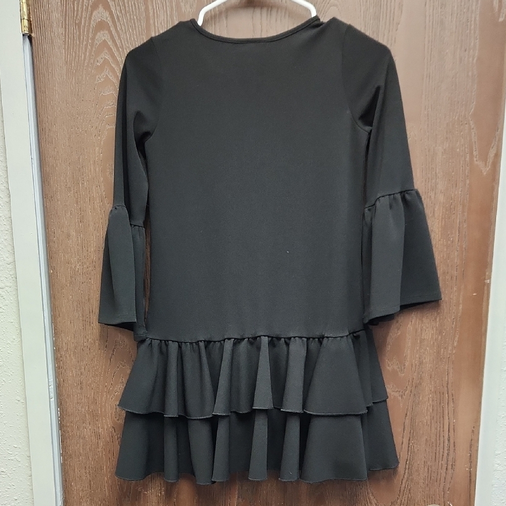 Bonnie Jean Classic Black Dress - Picture 3 of 3